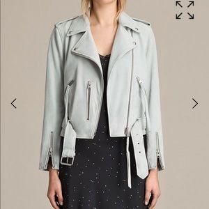 All Saints Plait Balfern Suede Jacket